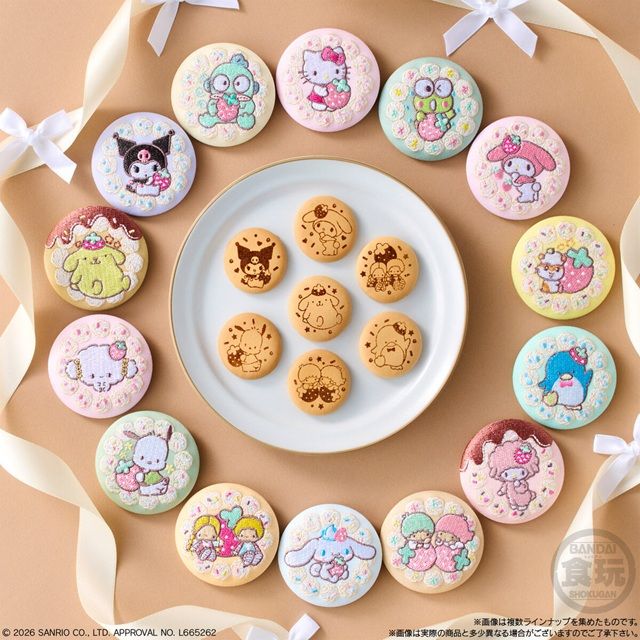 種類　サンリオキャラクターズ 刺繍缶バッジビスケット4（第4弾）