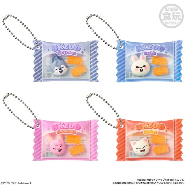 種類 SKZOO シャカっとチャーム&グミ