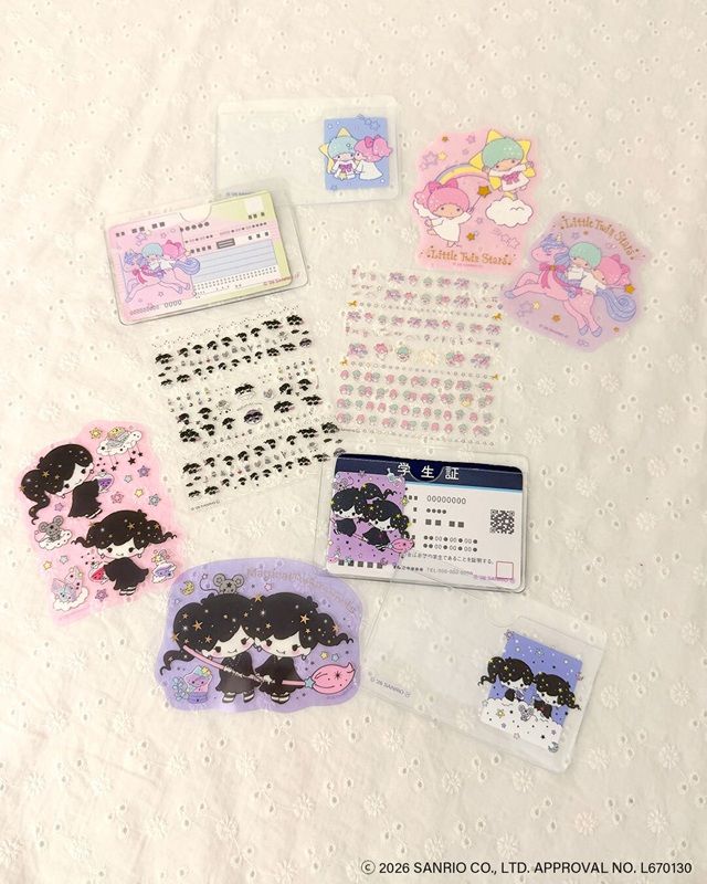 サンキューマート×サンリオの『リトルツインスターズ(キキララ)』と『マジカルツインコメッツ』コラボのグッズ