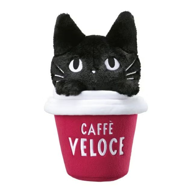 オンラインストア限定商品 【カフェ・ベローチェ】黒ねこぬいぐるみ