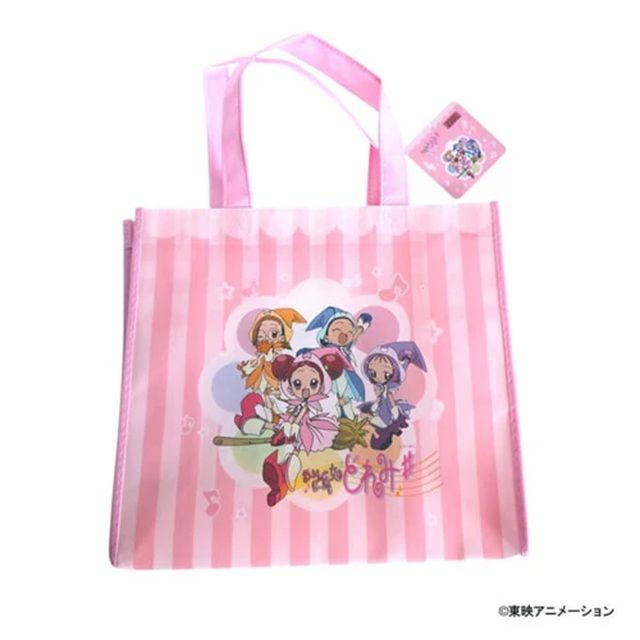 おジャ魔女どれみ 不織布コーティングバッグ　100均ワッツ『おジャ魔女どれみ』大型コラボ