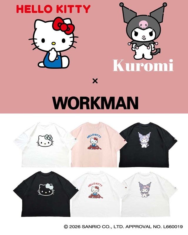 ワークマン『サンリオ』コラボ!半袖Tシャツ