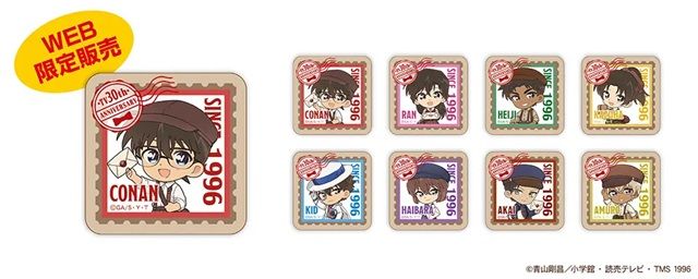 スクエア缶バッジ　郵便局限定『名探偵コナン』コラボのグッズ
