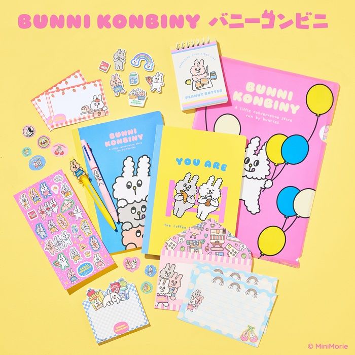 100均ダイソー『バニーコンビニ』コラボ!ステーショナリー(文房具)