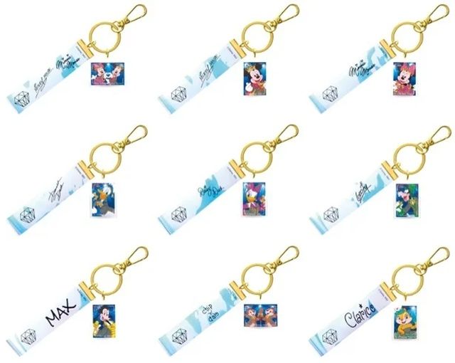 G賞　銀テープ風キーホルダー［全9種］　Happyくじ『Disney IDOL ON STAGE（ディズニー アイドル オン ステージ）』
