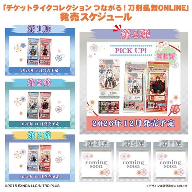 種類　チケットライクコレクション つながる！刀剣乱舞ONLINE Vol.4（第4弾）