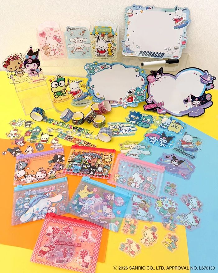 サンキューマート『サンリオキャラクターズ』コラボ!夏にぴったりな文具アイテム