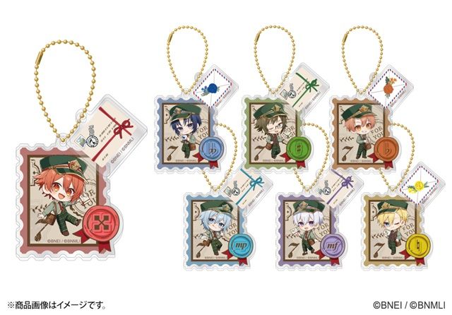 切手風アクリルキーホルダー アイドリッシュセブン 郵便局限定グッズ
