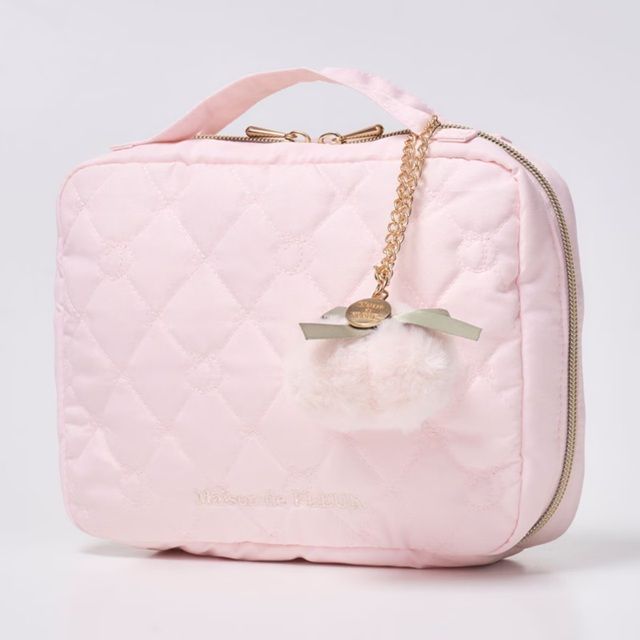 Maison de FLEUR キルティングケースBOOK PEACH ローソン限定『もも(桃)×メゾン ド フルール』