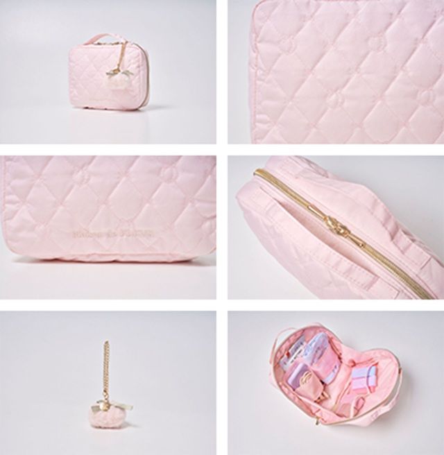 Maison de FLEUR キルティングケースBOOK PEACH ローソン限定『もも(桃)×メゾン ド フルール』