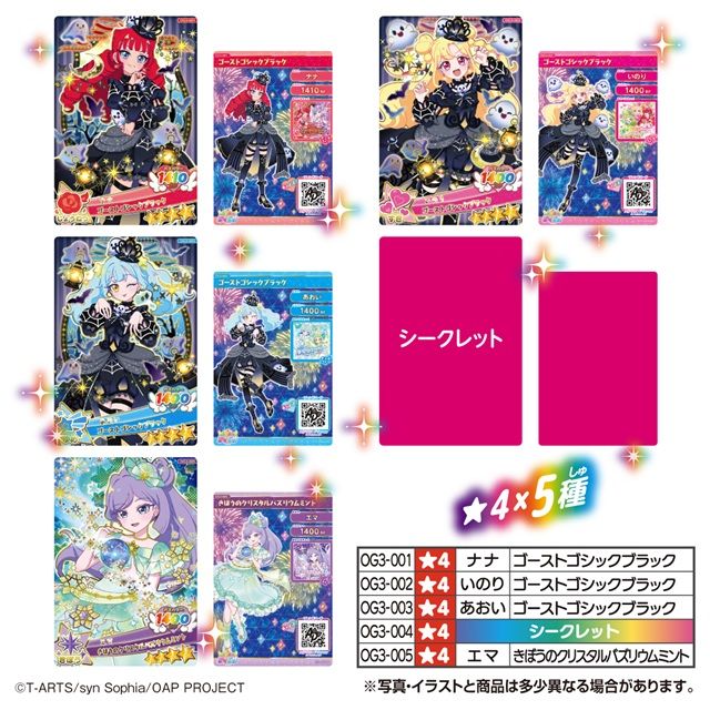 種類　おねがいアイプリ アイプリカード♪コレクショングミ Vol.3（第3弾）