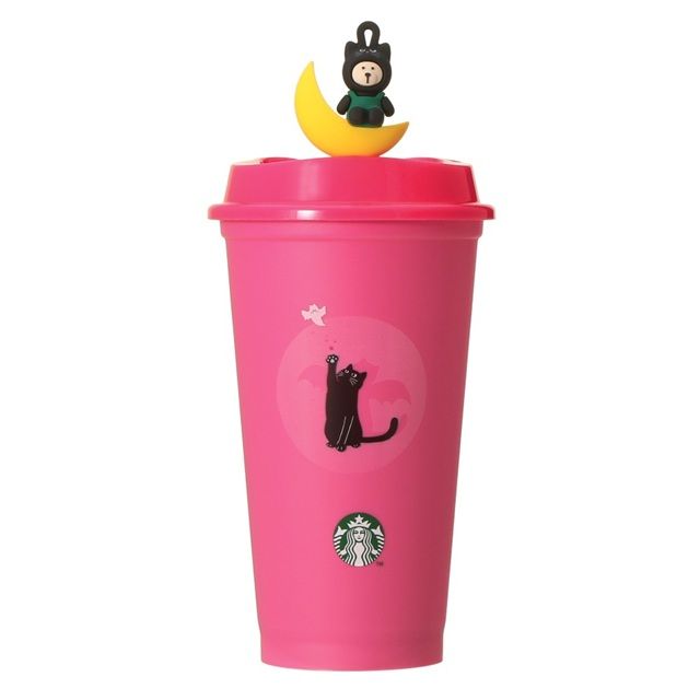 ハロウィン2026カラーチェンジングリユーザブルカップ473ml+ハロウィン2026リユーザブルカップ専用ドリンクホールキャップベアリスタキャット スタバ『ハロウィングッズ』2026年